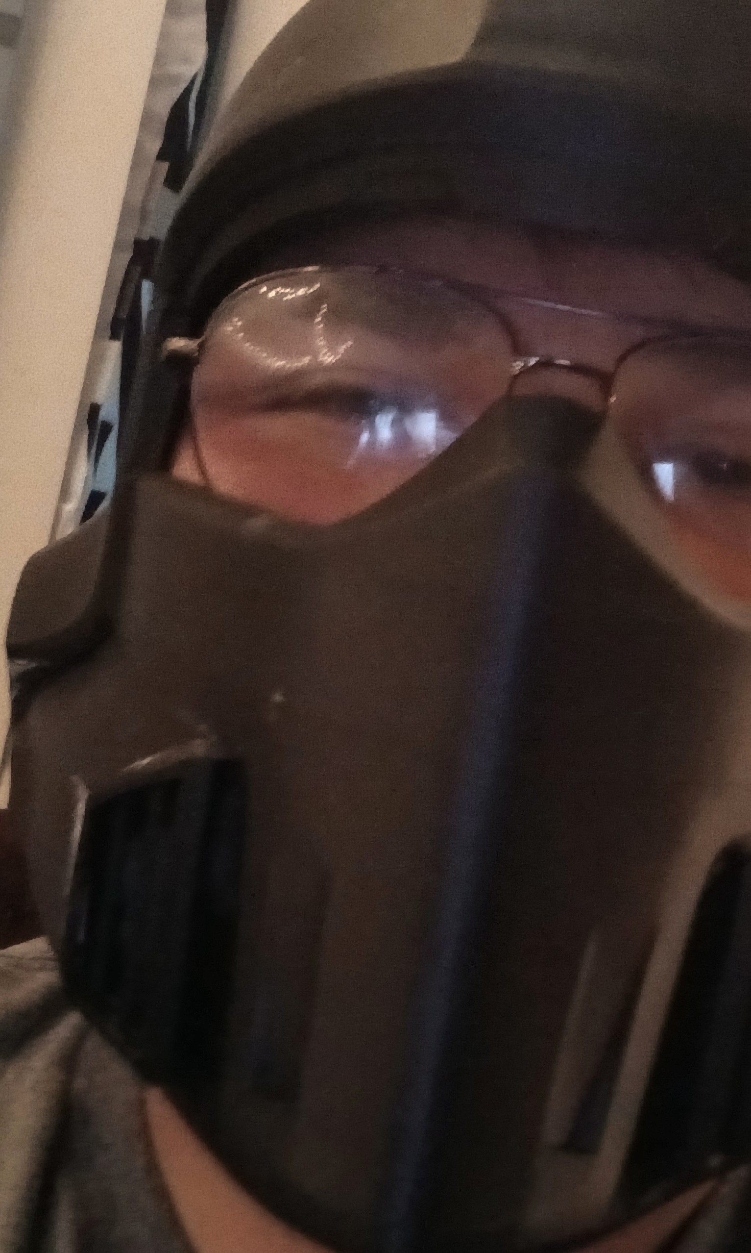Me wearing my helldivers helmet.